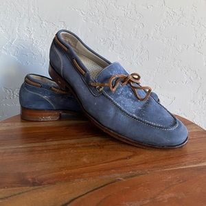 Cole Haan Blue Suede Boat Shoe - Men’s Size 10 - Damaged